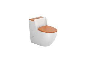 Bồn cầu 1 khối ST-1023WO nắp cam nổi bật, trẻ trung