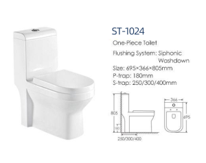 Bồn cầu cao cấp castel VietNam ST-1024