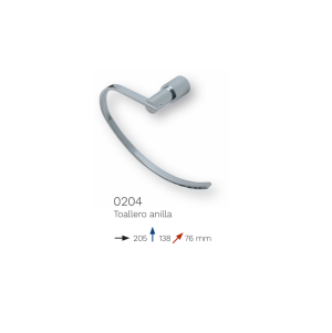 Vòng treo khăn Castel VietNam – Toallero anilla 0204